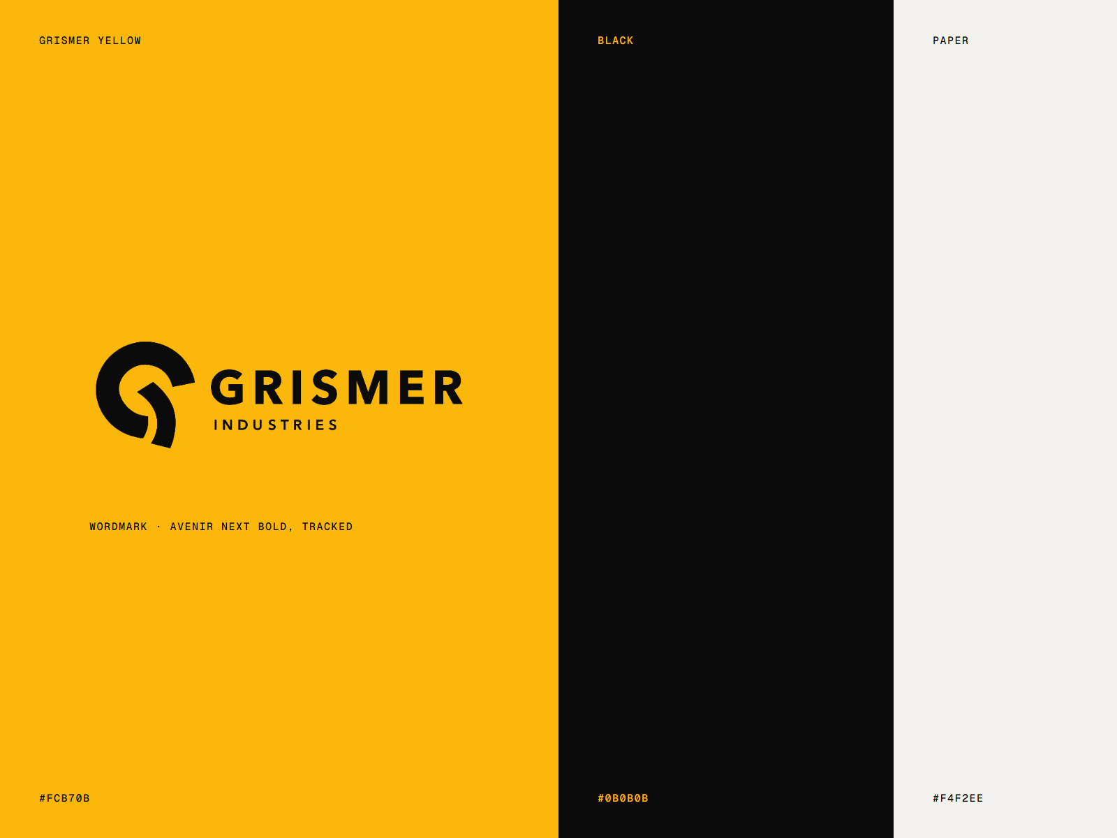 Grismer Industries, Logo & Signage: still